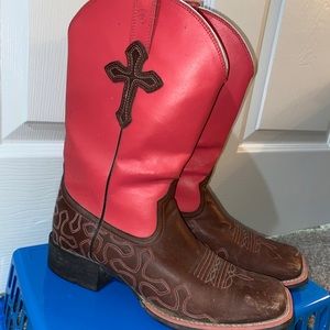 Hot Pink Cross Ariat Boots
